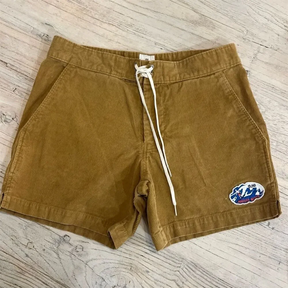 PALACE x GAP Men's Corduroy Cargo Shorts Size 30 Acorn Brown Fall 2014